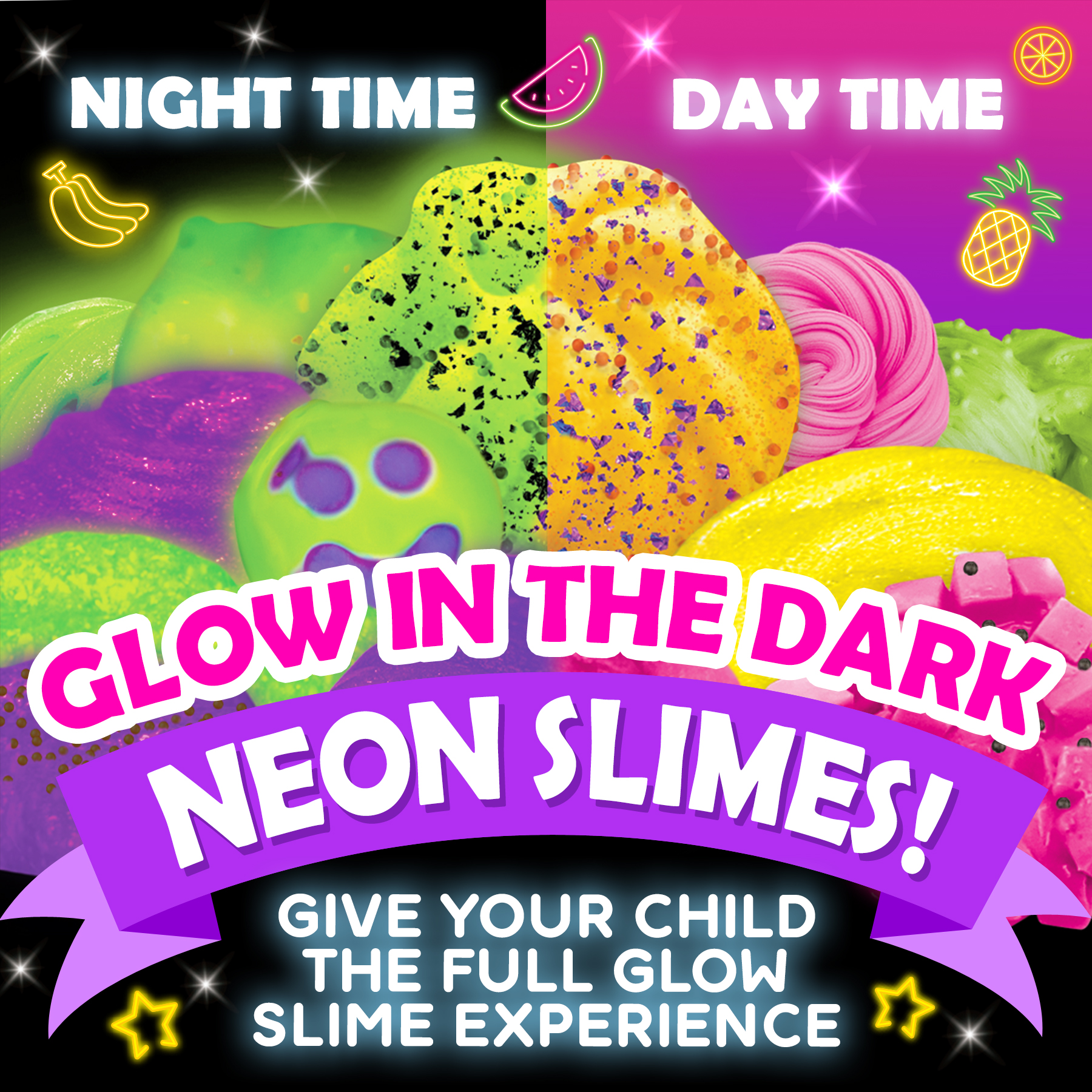 Original Stationery Lava Science Slime Kit, Fun Science Kit to Play Slime Games, Create Glow in The Dark Slime & Make Science