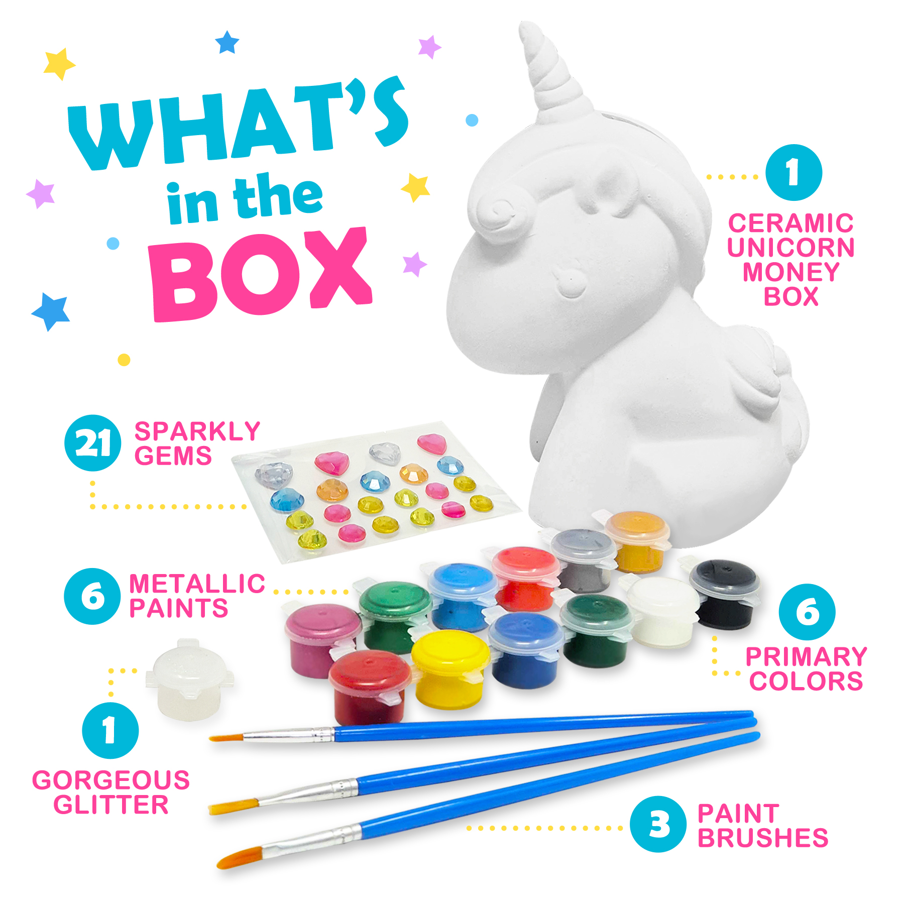 Paint Your Own Unicorn Money Box – Original Stationery