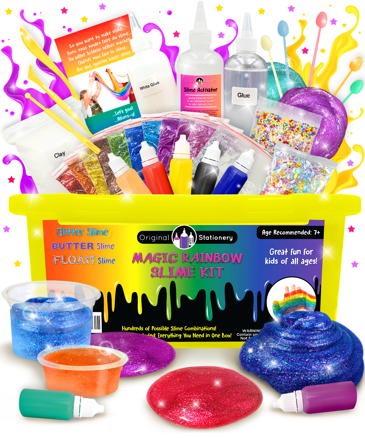 D.I.Y. Rainbow Glitter Butter Slime Kit