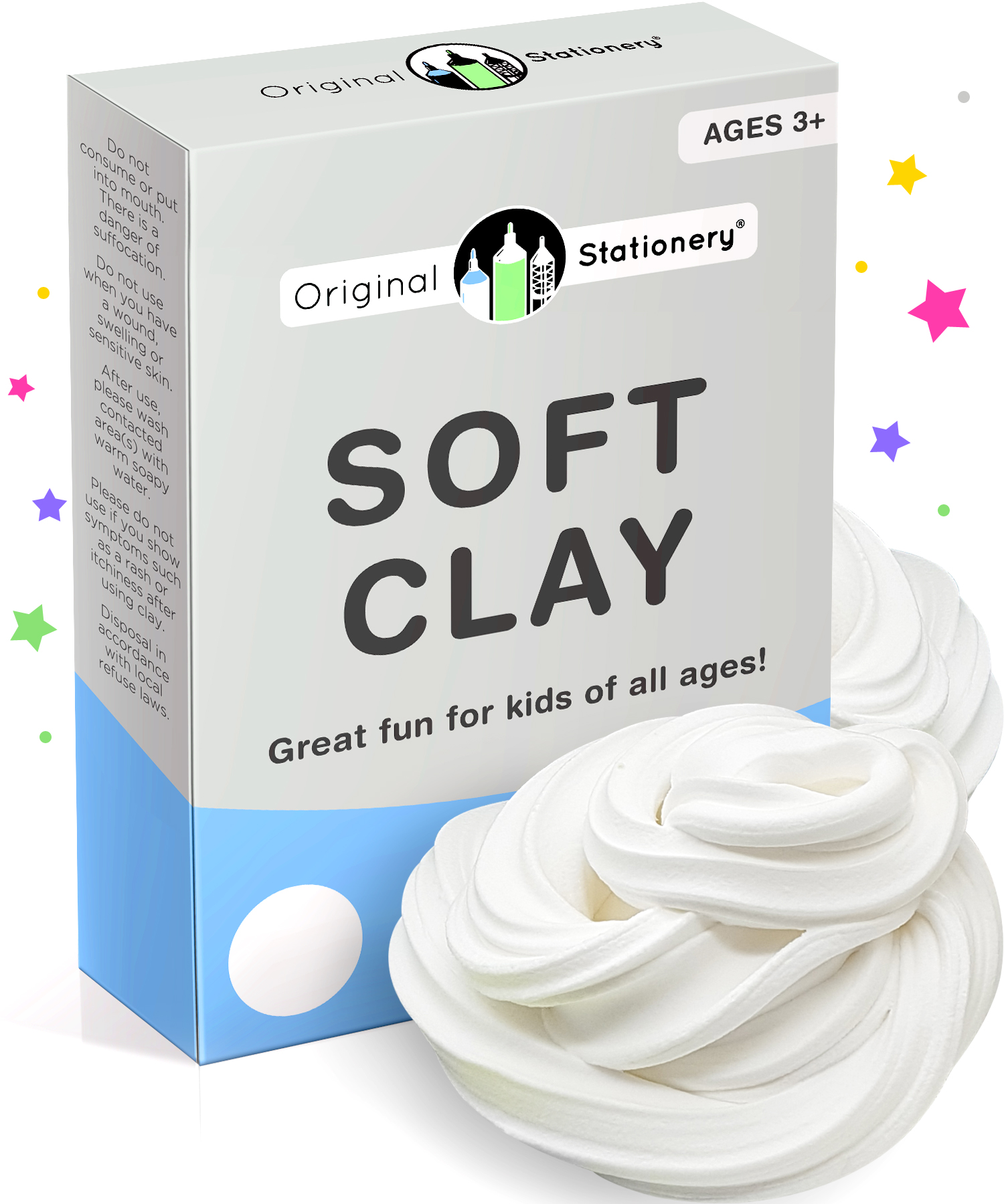Funtofi Soft Clay for Slime - 9 Ounces - Slime Mix Ins - Slime Supplies for  Kids, Foam Clay