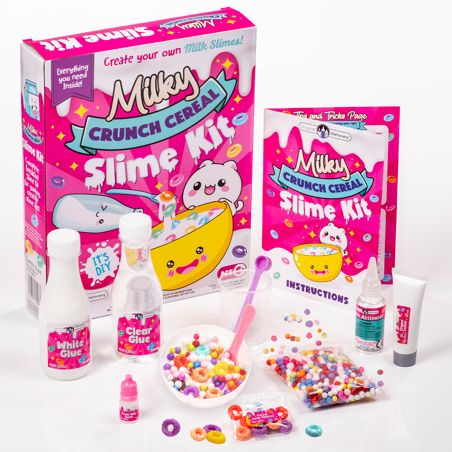 Milky Crunch Cereal Slime Kit – Original Stationery