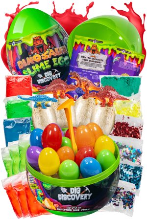  Original Stationery Dinosaur Slime Kit, Glow in The Dark Slime  Making Kit to Create Fun Slime for Boys and Dino Poop Slime for Kids, Great  Gift Idea : Toys & Games